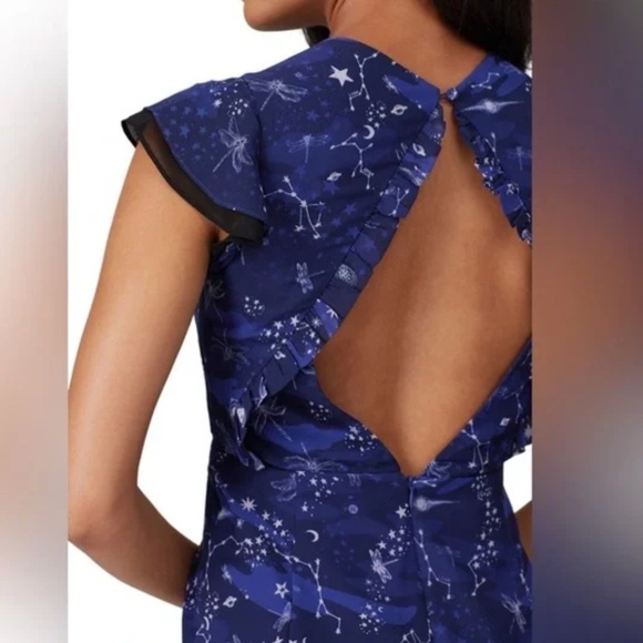 Three Floor Afterglow Celestial Star Print Dress - Picture 5 of 13